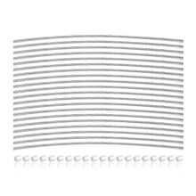 150*1mm Wire Rope und 2mm Round Hole Aluminum Sleeve,20Pcs Security Meter Seals Set,7x7 Strand Core Stainless Steel Cable,Tamper Proof Safety Shippin