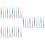 30 Pcs Silicone Brush Plastic Film Stick 8