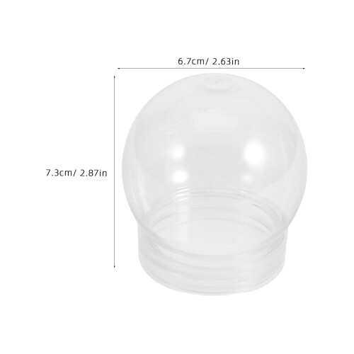 48Pièces Globes D'eau Vides En Pour Créations DIY Décor 2