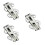 3Pièces Clips À Argent En Acier Double-Face Pour 7