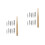 2Sets Replacement Dip Pen Nibs Ink Dipping Wooden Handle for Sketching 4