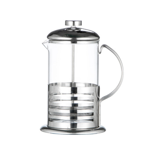 2Pcs Multipurpose Silver Coffee Pot with Heat Resistant Filter