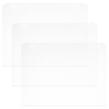 3Pcs Wall Mount Acrylic Sign Holder Transparent Clear Display Frame