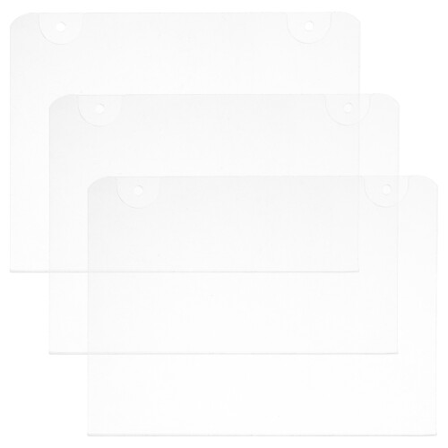 3Pcs Wall Mount Acrylic Sign Holder Transparent Clear Display Frame