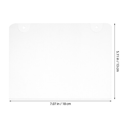 3Pcs Wall Mount Acrylic Sign Holder Transparent Clear Display Frame 2