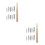 2Sets Replacement Dip Pen Nibs Ink Dipping Wooden Handle for Sketching 8