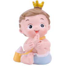 Resin Baby Doll Cake Decor Assorted Color Birthday Cake Ornament