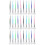 30 Pcs Silicone Brush Plastic Film Stick 9