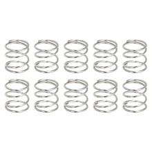 sourcing map 10Pcs Compression Springs, 0.4mm Wire Diameter x 5mm OD x 5mm Length 304 Stainless Steel Extension Spring Ballpoint Pen Pressure Springs