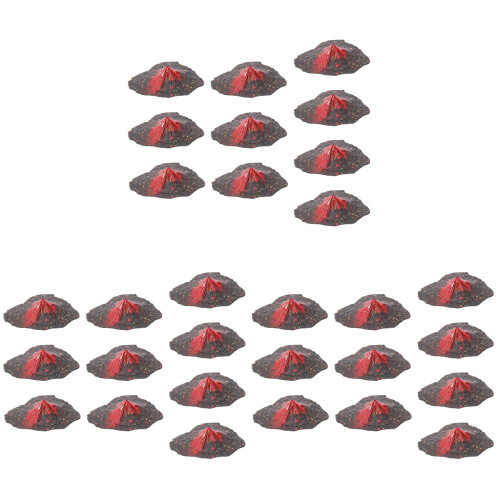 30Pcs Assorted Plastic Volcanic Eruption Model for Micro Landscaping 1