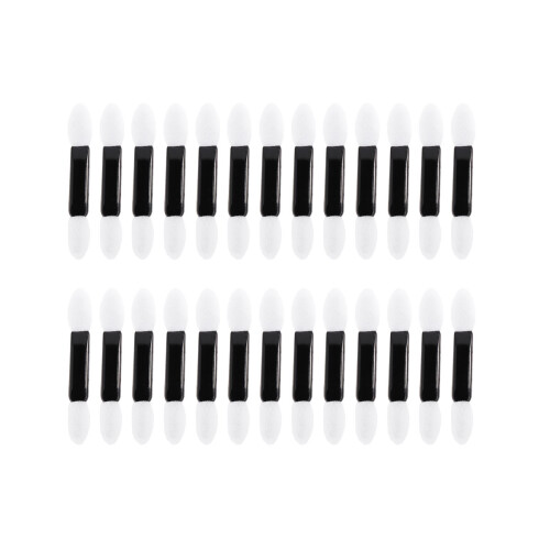 300Pcs White Tipped Oval Eyeshadow Brushes for Daily Makeup Use