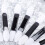 300Pcs White Tipped Oval Eyeshadow Brushes for Daily Makeup Use 11
