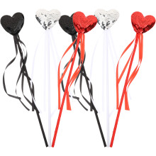 12Pcs Red Heart Fairy Wands Light Durable Kids Fairy Stick Party Props