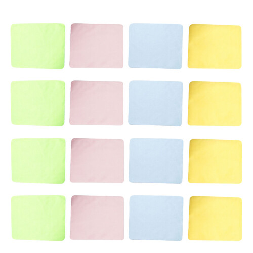 60Pcs Lens Cleaning Cloths Microfiber Easy Wash Assorted