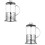2Pcs Multipurpose Silver Coffee Pot with Heat Resistant Filter 6
