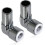 15mm x 10mm Pushfit Radiator Valve Chrome Reducing Elbow Pair 1