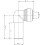 15mm x 10mm Pushfit Radiator Valve Chrome Reducing Elbow Pair 2