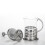 2Pcs Multipurpose Silver Coffee Pot with Heat Resistant Filter 10
