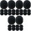 36Pcs Black Fish Tank Filter Pads Kitchen Trash Can Deodorizer Filters 5