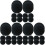 36Pcs Black Fish Tank Filter Pads Kitchen Trash Can Deodorizer Filters 4