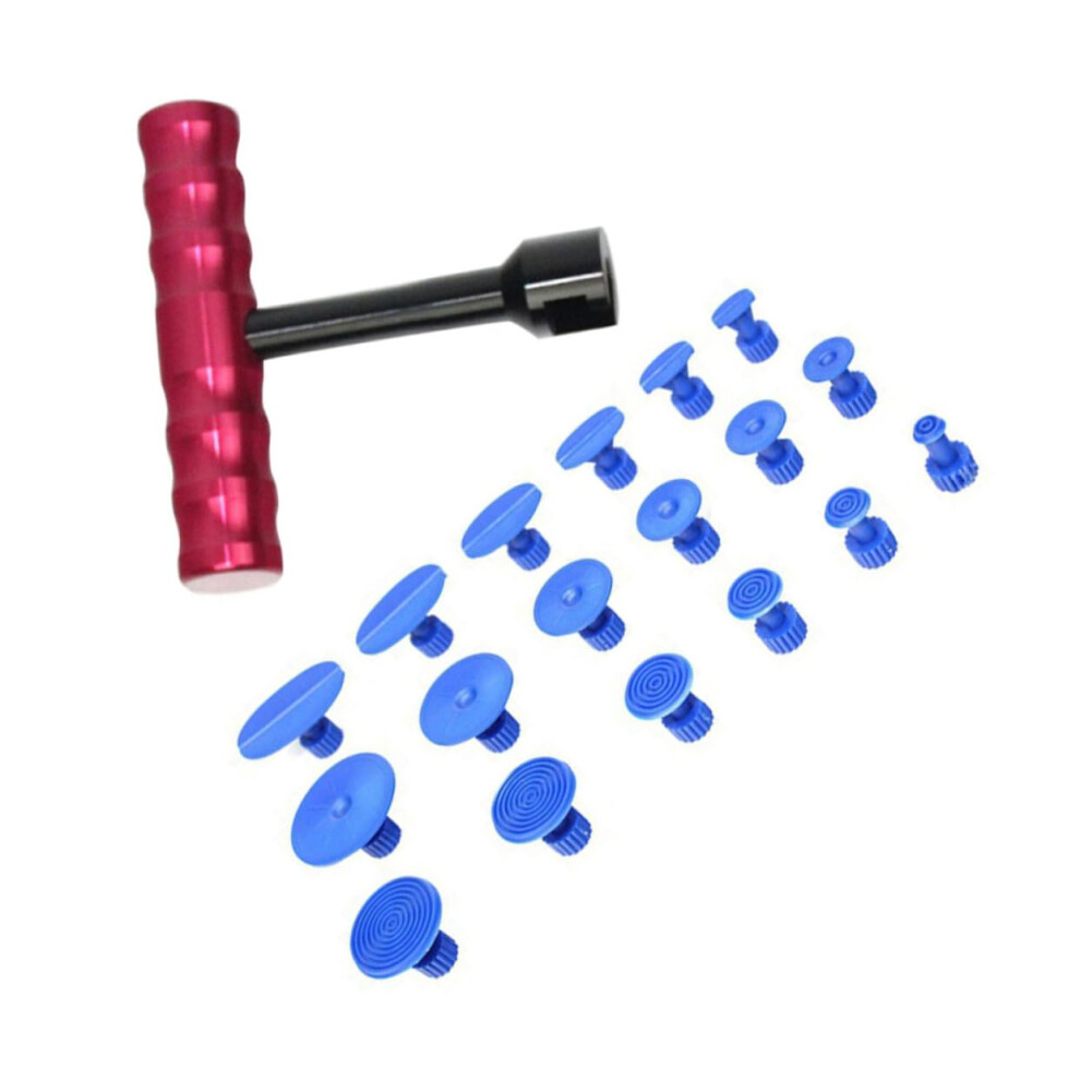 Paintless Dent Removal Kit With Tbar And 18 Sizes Suction Cups Car Dent Puller For Auto 9070919825613