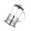 2Pcs Multipurpose Silver Coffee Pot with Heat Resistant Filter 8