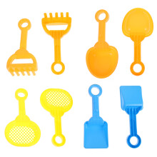 5Sets Plastic Sand for Kids Durable Assorted Color Sand Toy Set