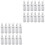 24Pcs Silver Metal Corn Holders Sturdy Kitchen Bbq Party Corn Grips 3
