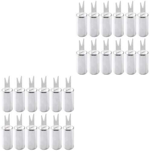 24Pcs Silver Metal Corn Holders Sturdy Kitchen Bbq Party Corn Grips 2