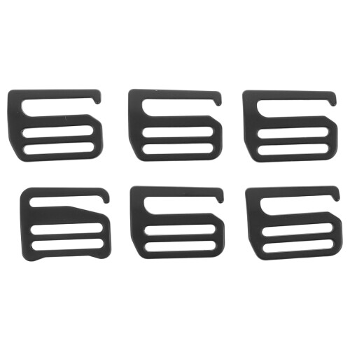 18Pcs Black Alloy Buckle Strap Clips Adjustable for Bag and Backpack 1