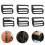 18Pcs Black Alloy Buckle Strap Clips Adjustable for Bag and Backpack 11