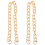 2Pcs Golden Purse Replacement Strap Durable Metal Bag Sling 3