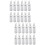 24Pcs Silver Metal Corn Holders Sturdy Kitchen Bbq Party Corn Grips 7