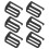 18Pcs Black Alloy Buckle Strap Clips Adjustable for Bag and Backpack 3