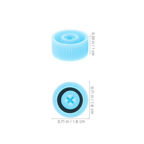 40Pcs Car Ac Valve Caps Leakproof Blue Plastic Rubber Replacement Caps 1
