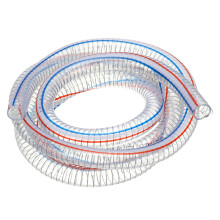 PATIKIL 7/8" / 22mm ID Wire Reinforced Hose 3 Meters, PVC Vinyl Suction Tubing High Pressure Chemical Resistant with Spiral Steel Wire for Water Fuel