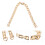 2Pcs Golden Purse Replacement Strap Durable Metal Bag Sling 11