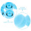 40Pcs Car Ac Valve Caps Leakproof Blue Plastic Rubber Replacement Caps 5