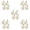 20Pcs Swivel Stroller Wheel Replacement - Beige PP Wheels for Walkers 8