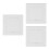 3Pcs Multifunctional White ABS Access Panels for Indoor Wall Use 4