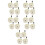 20Pcs Swivel Stroller Wheel Replacement - Beige PP Wheels for Walkers 3