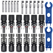 GTIWUNG 6 Pairs Solar Cable Connector, Male/Female Solar Panel Cable Connectors, Double Seal Rings Waterproof PV Connector, Solar Photovoltaic Connec