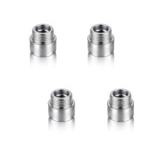 4 Pcs 1/2" DN15 Shower Head Extension Arm 10 mm Shower Hose Connector Male to Female for Water Pipe Interfaces Extension
