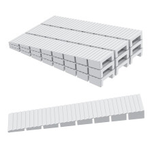 30 Pcs Furniture Levellers, Plastic Wedges, Furniture Wedges, Plastic Shims, For Leveling Table, Furniture, Doors, Windows, Sheds, Toilet(White)