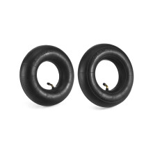 QWORK 2 Pieces 4.10/3.50-4 Wheelbarrow Inner Tube, Replacement Inner Tubes, Bent Valve, for Lawn Movers, Hand Trucks