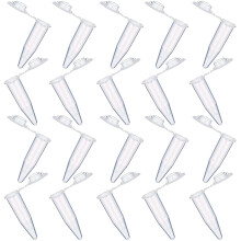 20 Pieces 1.5ml Centrifuge Tube, Micro Conical Centrifuge Tubes, Plastic Test Vials with Lids, Laboratory Centrifuge Tubes, for Experiments in the La