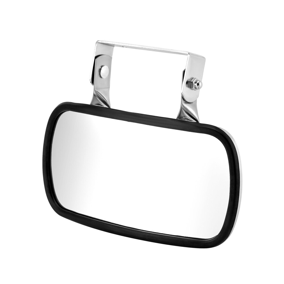 Stainless Steel Convex Mirror, Over Door Rectangular U-Bracket Rearview Mirror For Tractors, Forklifts, Trucks 17740326