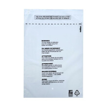 9" x 12" (228mm x 305mm) - 100 Pack - Clear Garment Poly Bags - Self-Sealing, Dust-Free Clothes Protection, Transparent, FBA Approved Suffocation War