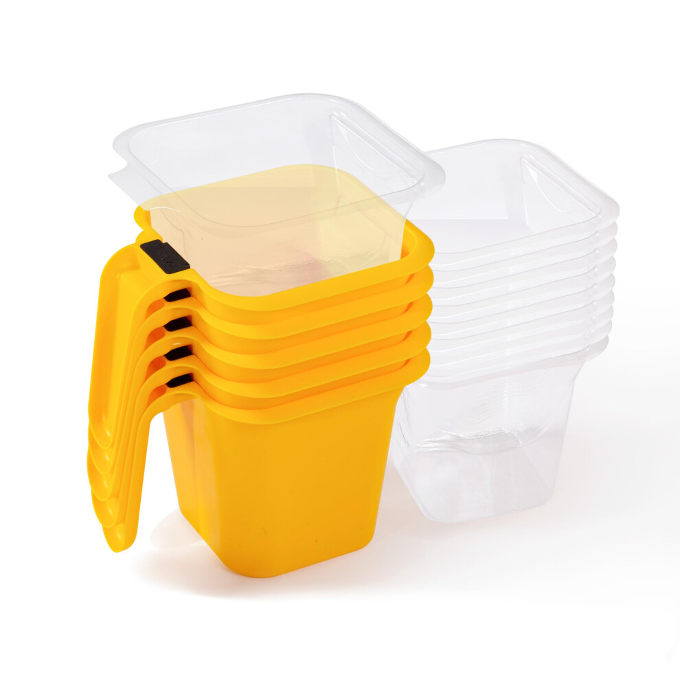 Voomey 15Pc Paint Bucket Holds 16 Oz. Of Paint Or Stain, Paint Cup, Paint Pail Liner, Trim Painting Tool, For Finishing Work And Repairs 52892028