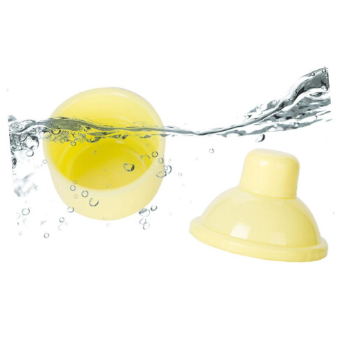 Baby Formula Dispenser with Premeasured Portion Design, Stackable Leakproof Container for Travel, Yellow 2